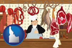 idaho meats in a butcher shop
