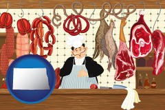 north-dakota meats in a butcher shop