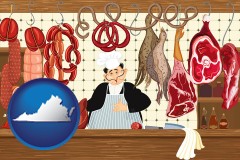 virginia meats in a butcher shop